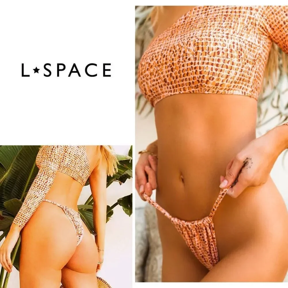 New. L*SPACE Gina animal print bikini set. Small. Retails $209